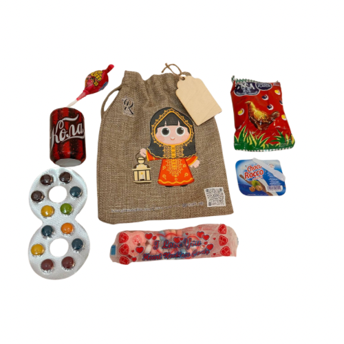 Garangao bag, 1 pc, size 20-15 cm, printed on both sides, one side is a girl and the other is a boy, made of high quality materials.