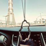 Car pendant for Qatar National Day, plated with Gold, adorned with sparkling zircon stones, perfect gifts
