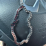 Car pendant for Qatar National Day, plated with Gold, adorned with sparkling zircon stones, perfect gifts