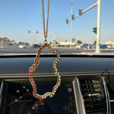 Car pendant for Qatar National Day, plated with Gold, adorned with sparkling zircon stones, perfect gifts