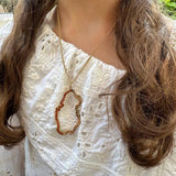 National Day  Qatar necklace specially designed by "Rio de Plata" Plated with 18 k gold ,Gift Qatar.