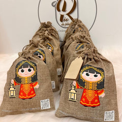 Garangao bag, 1 pc, size 20-15 cm, printed on both sides, one side is a girl and the other is a boy, made of high quality materials.