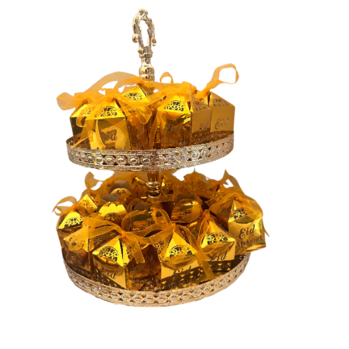 Eid Candy Box 30 pcs with Luxury chocolate and stand Each pc has 2 luxury chocolate